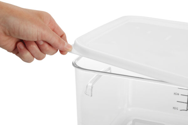 Vierkant deksel small wit - VB 044102 - Afbeelding 2