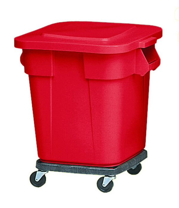 Vierkante Brute container 106 liter rood - VB 003526 - Afbeelding 2