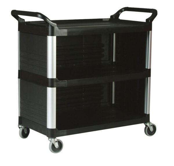 X-traTM-materiaalwagen 3 zijden gesloten zwart - VB 004093