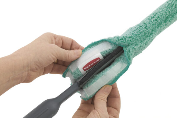 Microvezelvervanghoes voor steelstoffer groen - VB 000851 - Afbeelding 2