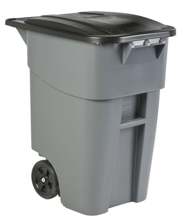 BRUTE-rolcontainer met deksel 189,3 liter grijs, zwart - VB 000927