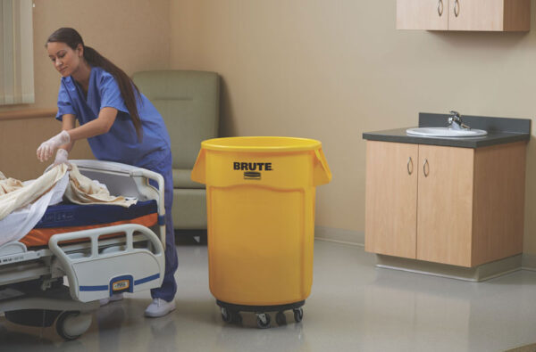 Ronde Brute Utility container 166,5 liter geel - VB 002643-60 - Afbeelding 3