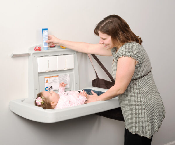 Baby verschoontafel - horizontaal model grijs - VB 007818 - Afbeelding 3