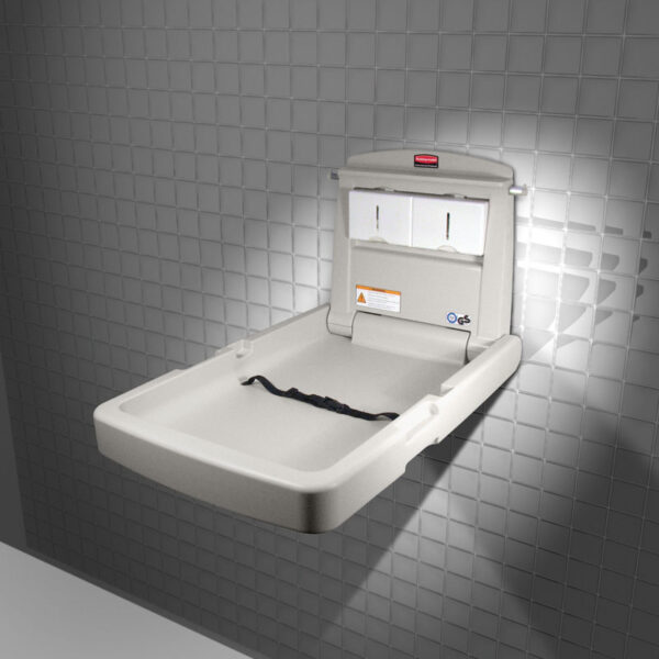 Baby verschoontafel - verticaal model grijs - VB 007819 - Afbeelding 3