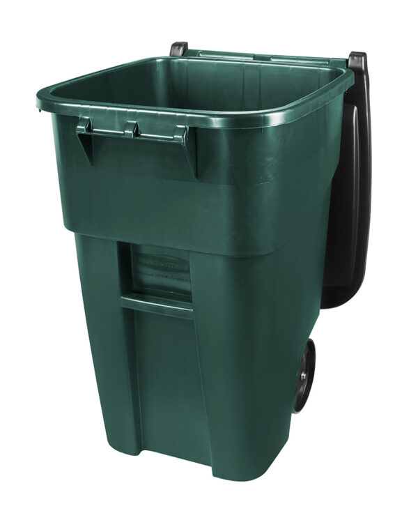 BRUTE-rolcontainer met deksel 189,3 liter donker groen, zwart - VB 216066 - Afbeelding 2
