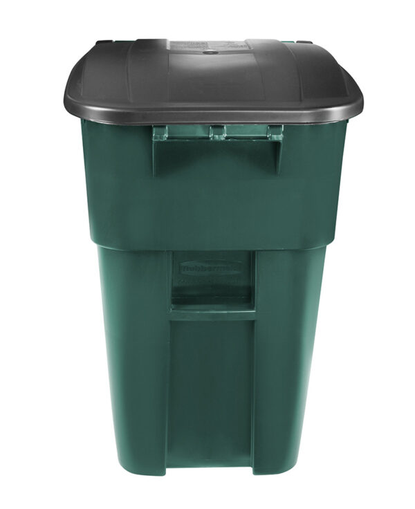 BRUTE-rolcontainer met deksel 189,3 liter donker groen, zwart - VB 216066 - Afbeelding 3