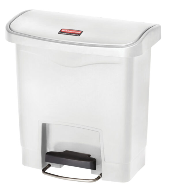 Slim Jim Step On container Front Step kunststof 15 liter wit - VB 223989