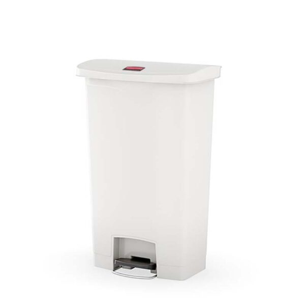 Slim Jim Step On container Front Step kunststof 50 liter wit - VB 224016