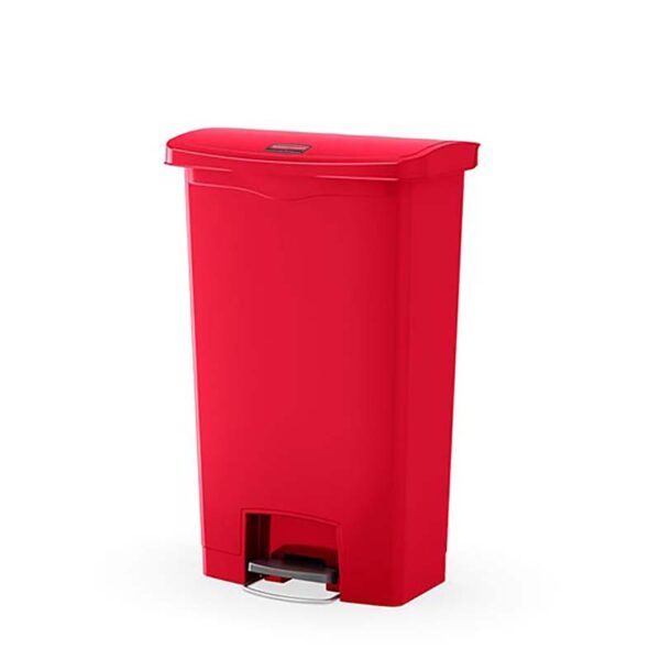 Slim Jim Step On container Front Step kunststof 50 liter rood - VB 224108