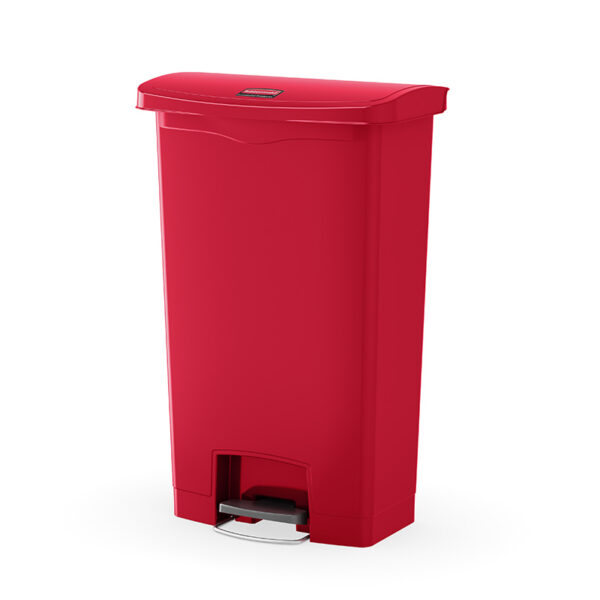 Slim Jim Step On container Front Step kunststof 68 liter rood - VB 224122