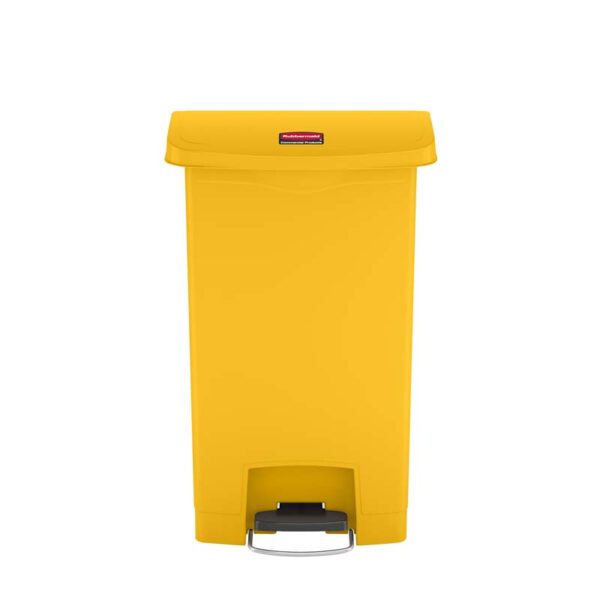 Slim Jim Step On container Front Step kunststof 50 liter geel - VB 224191 - Afbeelding 3