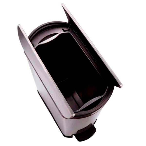 Slim Jim Step On container End Step RVS 50 liter mat RVS, zwart - VB 224672 - Afbeelding 3