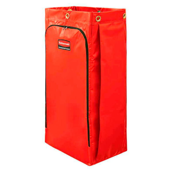 Recyclingzak met universeel symbool rood - VB 227369