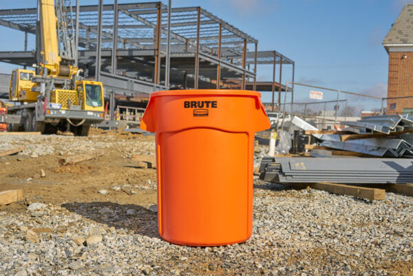 Ronde Brute Utility container 166,5 liter oranje - VB 254143 - Afbeelding 3