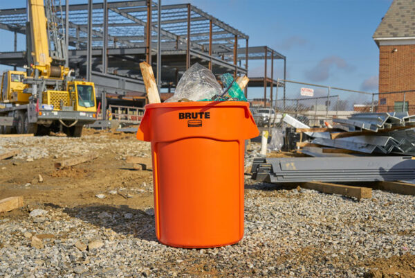 Ronde Brute Utility container 166,5 liter oranje - VB 254143 - Afbeelding 4