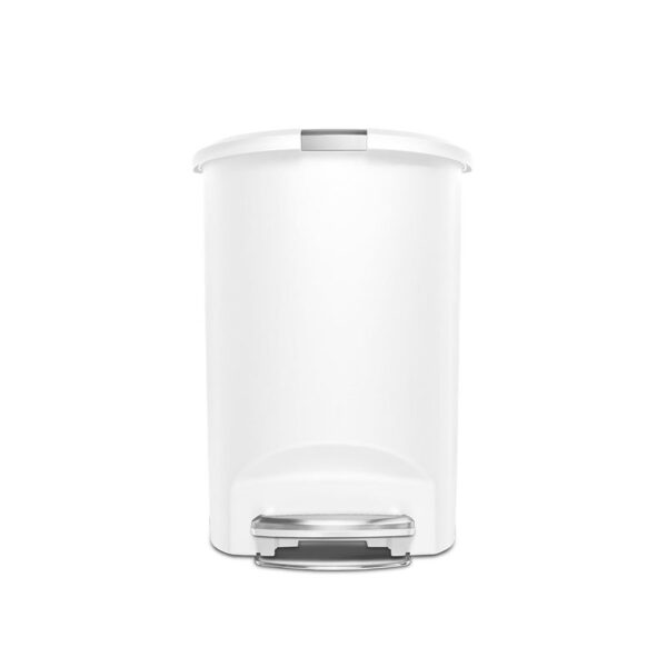 Afvalemmer Half Rond 50 liter Wit - VB 011141 - Afbeelding 3