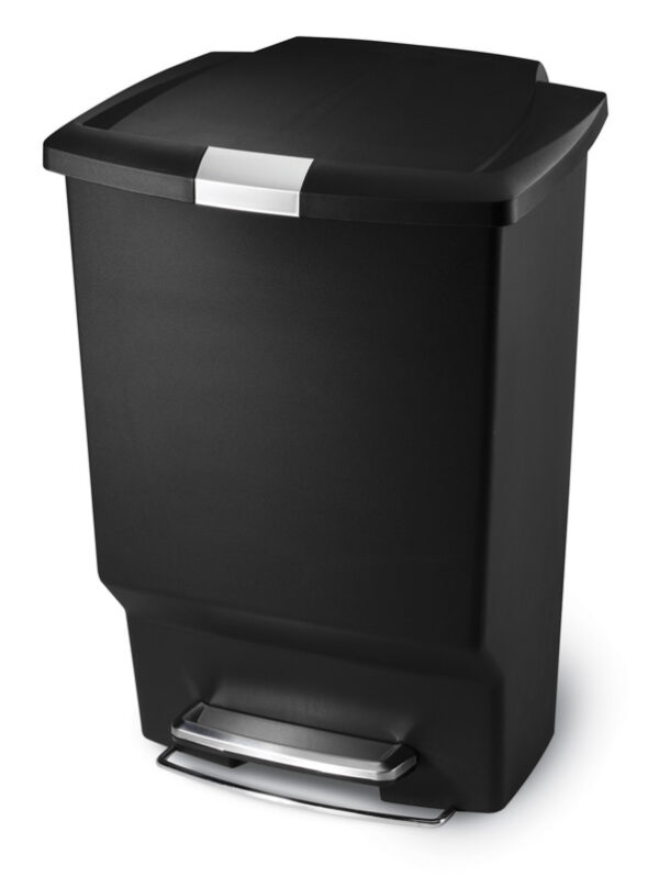 Rectangular Pedaalemmer 45 liter zwart - VB 015286