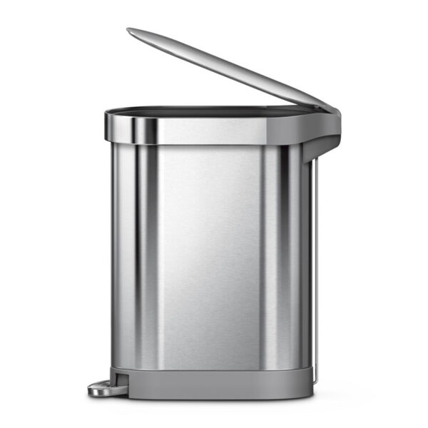 Slimline Pedaalemmer 45 liter Zilver - VB 020051 - Afbeelding 4