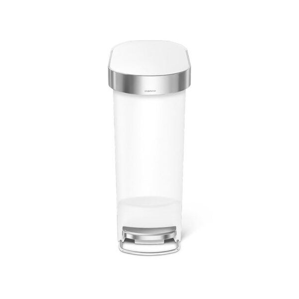 Slim Pedaalemmer 40 liter Wit - VB 023632 - Afbeelding 3