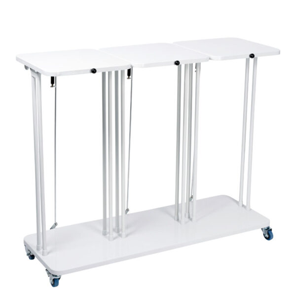 Afvalbak Combo met deksel 3x60 liter wit - VB 492086