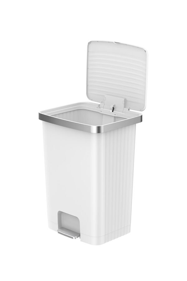 Hana 2 Pedaalemmer 70 liter wit - VB 638870 - Afbeelding 4