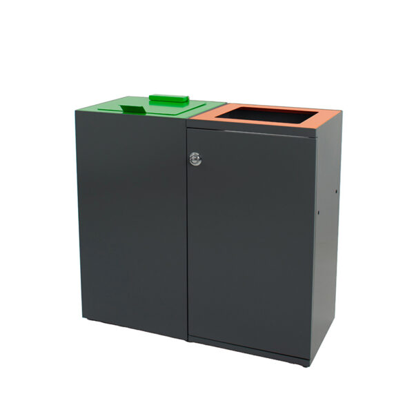 Modulaire afvalscheidingsunit 90 liter donkergrijs - VB 206827 - Afbeelding 7