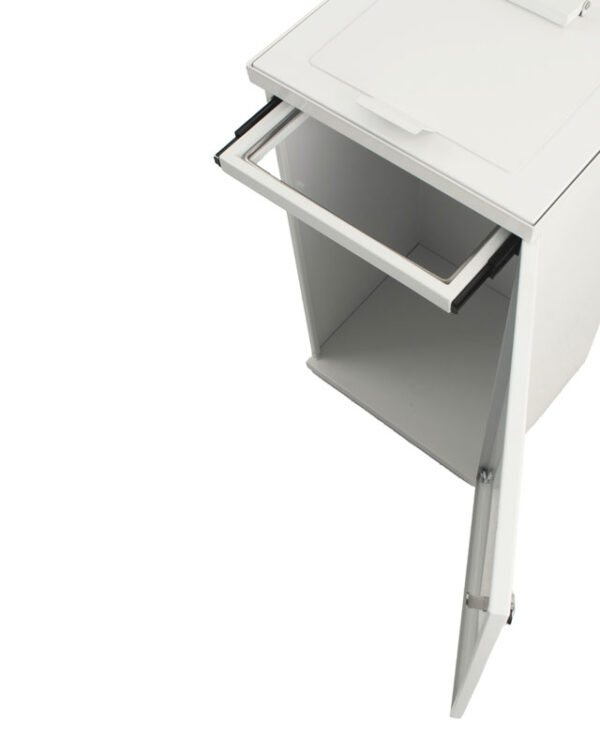 Modulaire Afvalbak met Deur en Zakhouder 85 liter wit - VB 206834 - Afbeelding 5