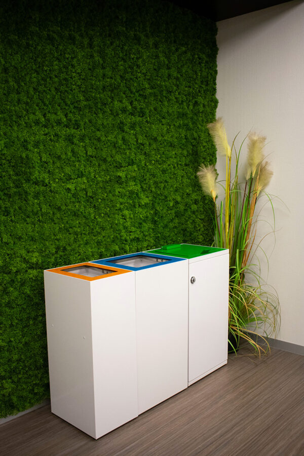Modulaire Afvalbak met Deur en Zakhouder 85 liter wit - VB 206834 - Afbeelding 6