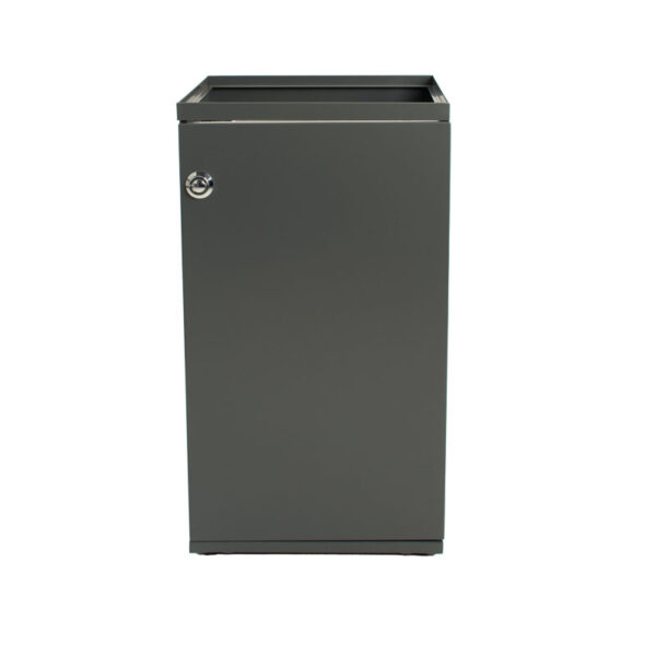 Modulaire Afvalbak met Deur en Zakhouder 85 liter donkergrijs - VB 206841