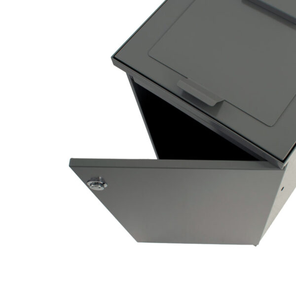 Modulaire Afvalbak met Deur en Zakhouder 85 liter donkergrijs - VB 206841 - Afbeelding 4