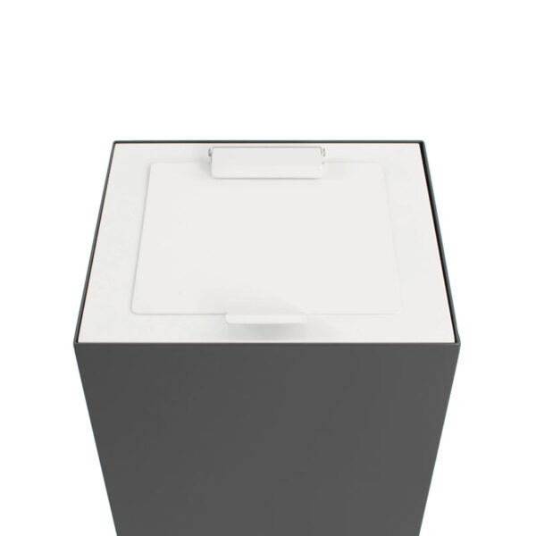 Top met klepdeksel voor modulaire afvalscheidingsunit 90 liter wit - VB 206926