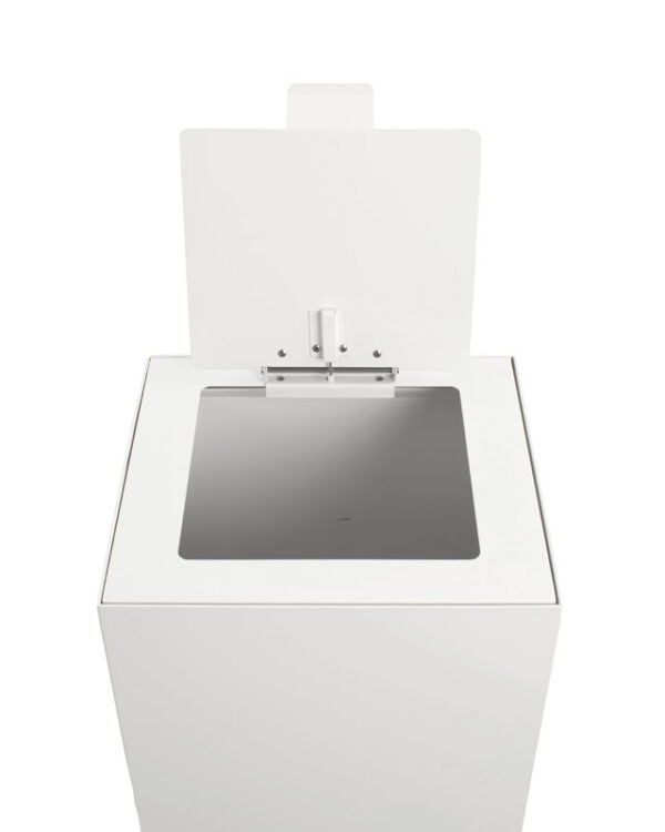 Top met klepdeksel voor modulaire afvalscheidingsunit 90 liter wit - VB 206926 - Afbeelding 4