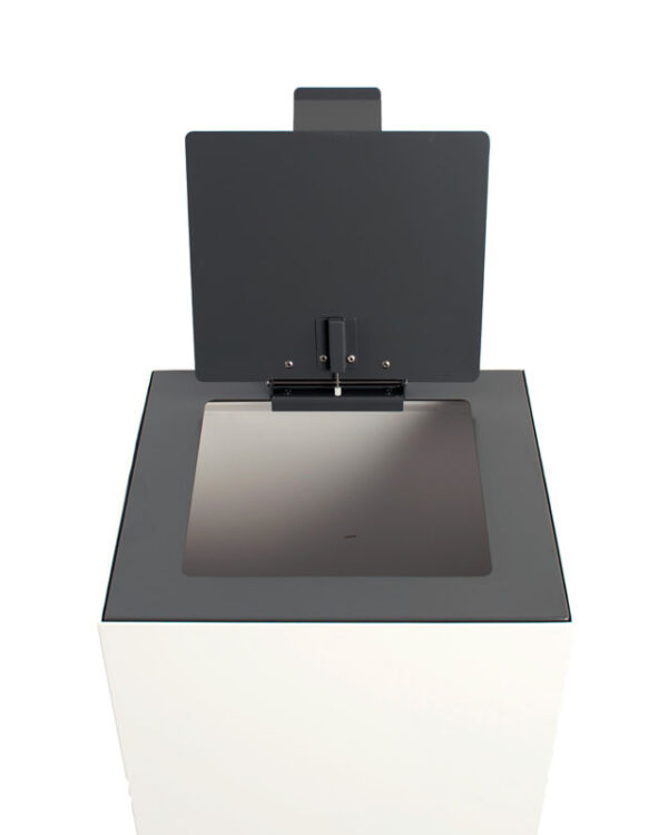 Top met klepdeksel voor modulaire afvalscheidingsunit 90 liter donkergrijs - VB 206933 - Afbeelding 4