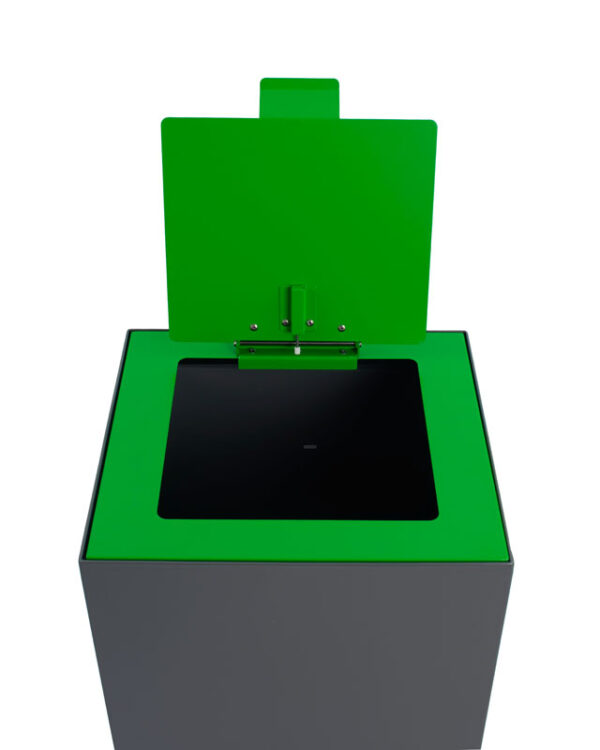 Top met klepdeksel voor modulaire afvalscheidingsunit 90 liter groen - VB 206940 - Afbeelding 2