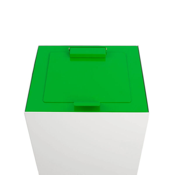 Top met klepdeksel voor modulaire afvalscheidingsunit 90 liter groen - VB 206940 - Afbeelding 3
