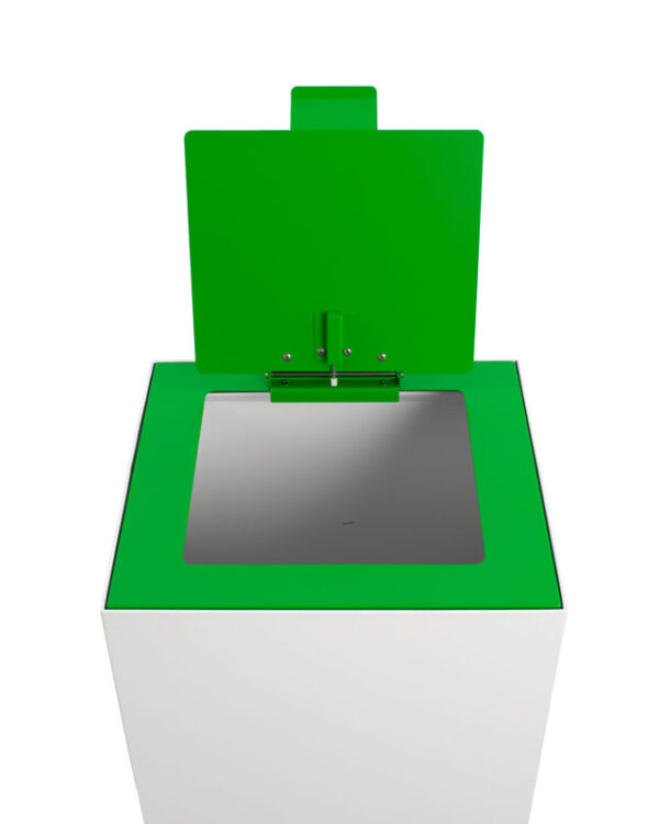 Top met klepdeksel voor modulaire afvalscheidingsunit 90 liter groen - VB 206940 - Afbeelding 4