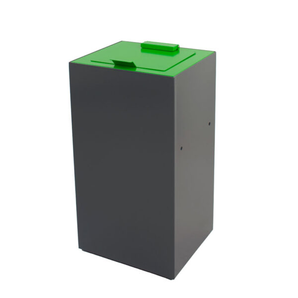 Top met klepdeksel voor modulaire afvalscheidingsunit 90 liter groen - VB 206940 - Afbeelding 6
