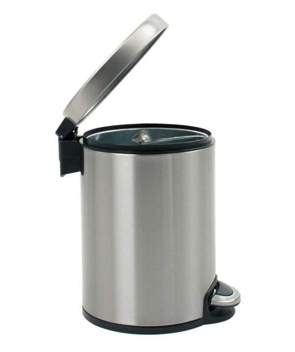 Serene pedaalemmer 5 liter met metalen Binnenemmer mat RVS - VB 921506 - Afbeelding 4