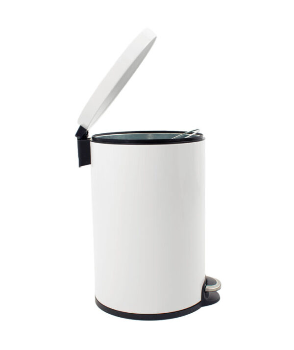 Serene pedaalemmer 20 liter met metalen Binnenemmer wit - VB 207466 - Afbeelding 4