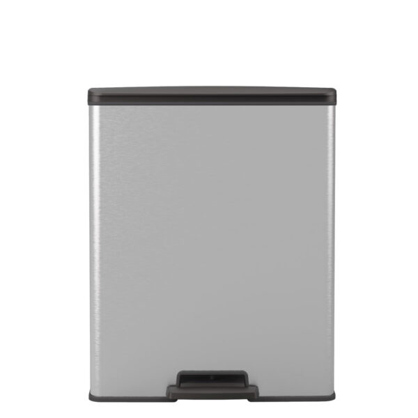 Pedaalemmer Decobin 65 liter zilver, zwart - VB 128026 - Afbeelding 2