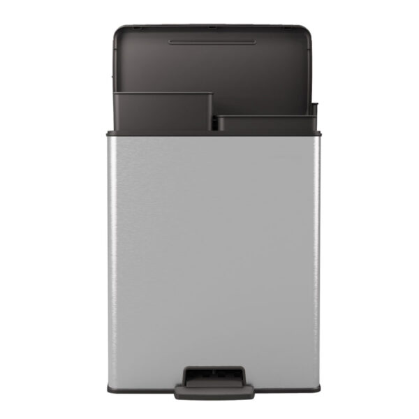 Pedaalemmer Decobin Duo 26+26 liter zilver, zwart - VB 129023 - Afbeelding 3