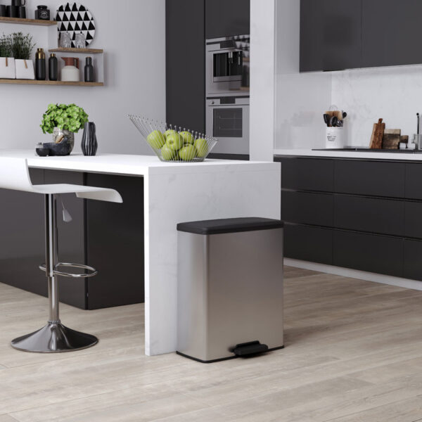 Pedaalemmer Decobin Duo 26+26 liter zilver, zwart - VB 129023 - Afbeelding 7