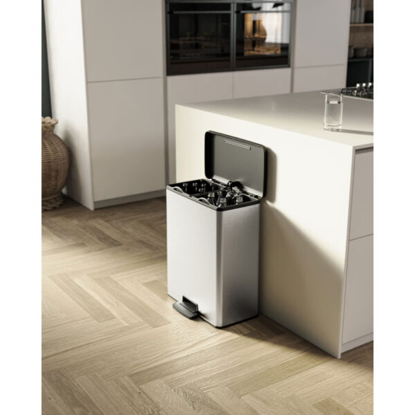 Pedaalemmer Decobin Duo 26+26 liter zilver, zwart - VB 129023 - Afbeelding 9