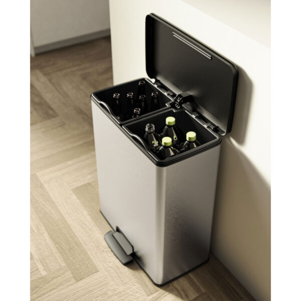 Pedaalemmer Decobin Duo 26+26 liter zilver, zwart - VB 129023 - Afbeelding 10