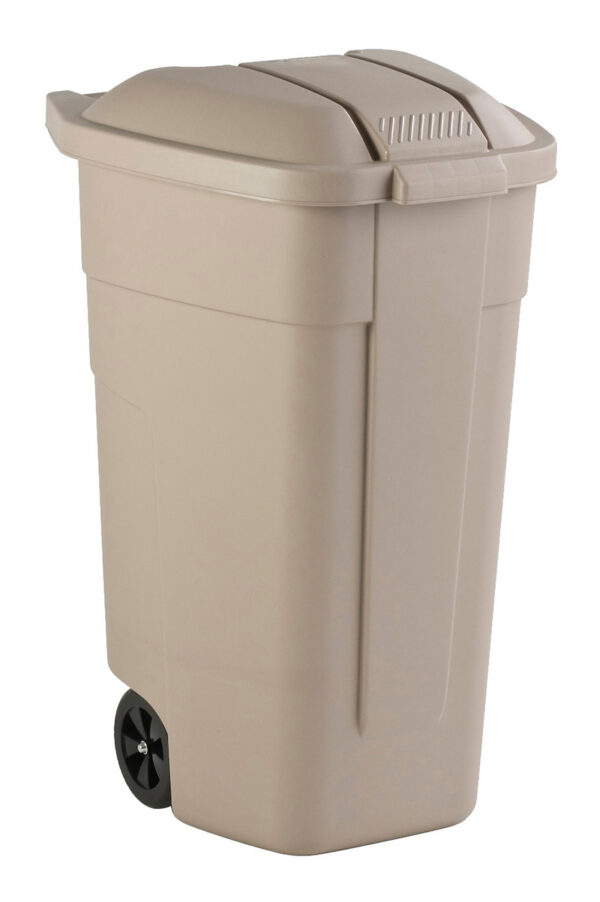 Mobiele container basis 110 liter beige - VB 002901 - Afbeelding 2