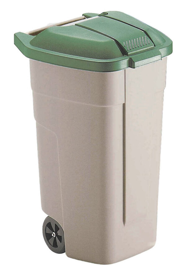 Mobiele container basis 110 liter beige - VB 002901 - Afbeelding 3