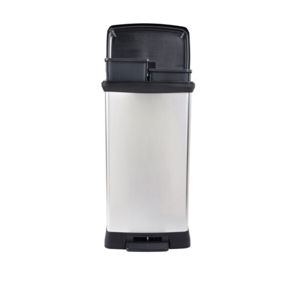 Pedaalemmer Decobin Duo 23+23 liter zilver, zwart - VB 680008 - Afbeelding 4