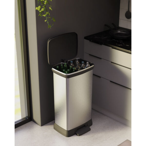 Pedaalemmer Decobin Duo 23+23 liter zilver, zwart - VB 680008 - Afbeelding 13
