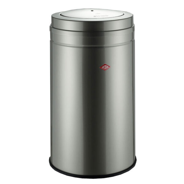 Wesco Afvalbak 120 Liter Neusilber met klepdeksel