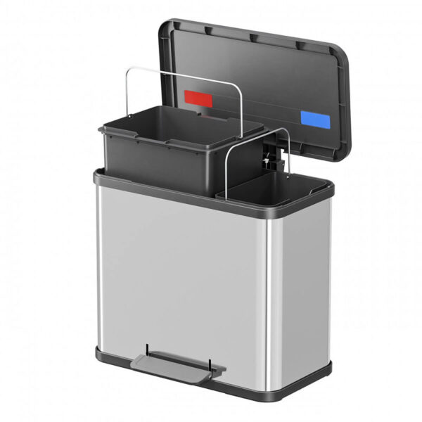 Öko Duo Plus L 17 + 9 liter RVS, zwart - VB 016171 - Afbeelding 3